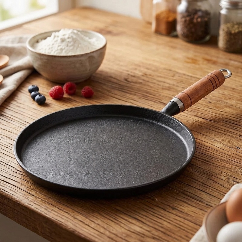 Crepe Maker Non Stick - Poêle à frire en fonte 20/23/26