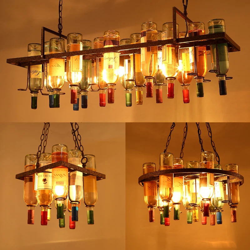 Kitchen Appliances Green - Vintage bouteille de vin fer Led