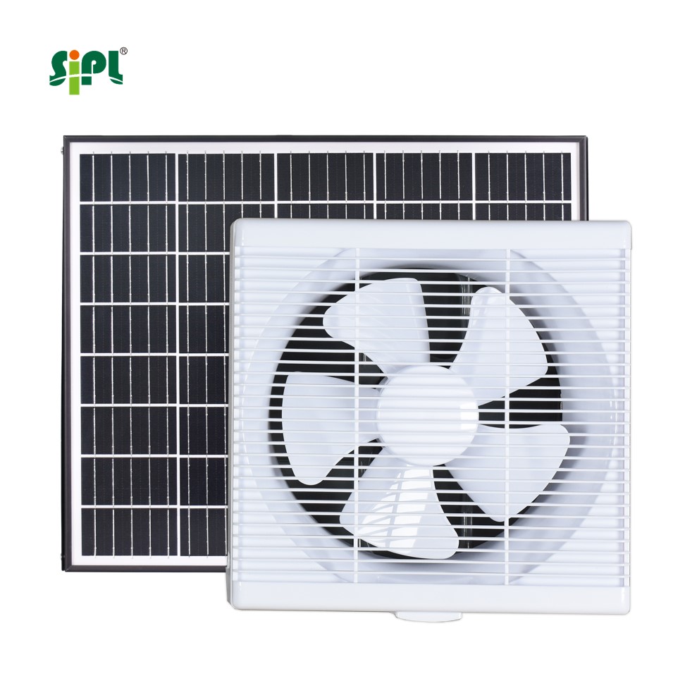 Kitchen Appliances Green - Ventilateur d'extraction mural solaire 10'' 30W