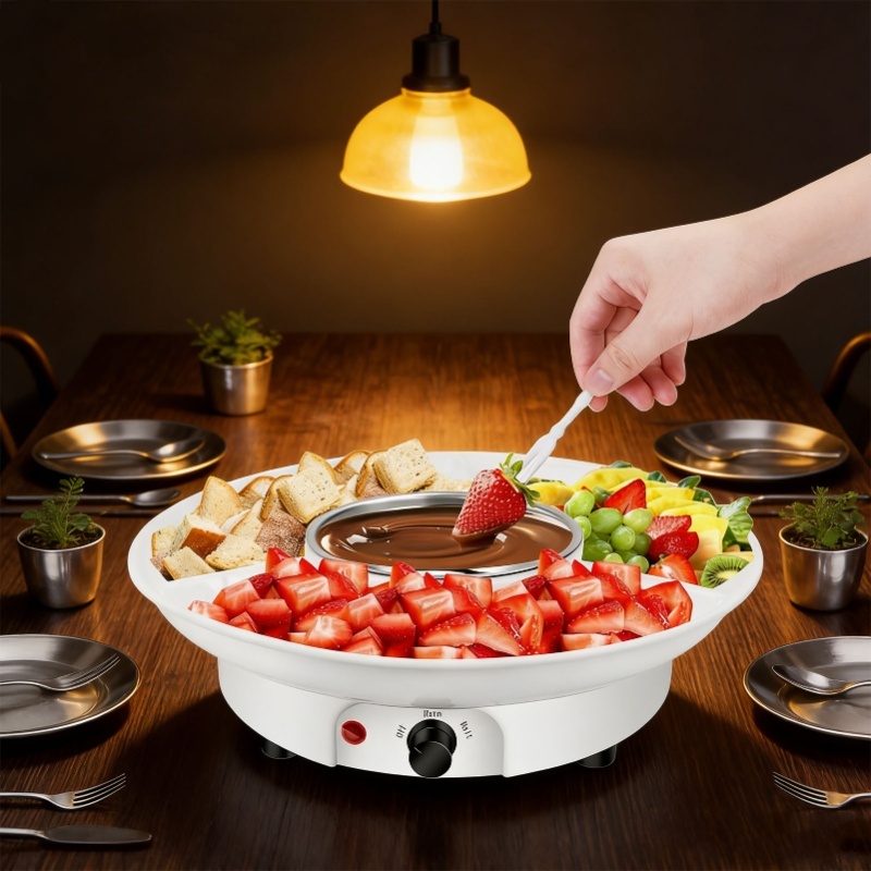 Fondue Set Electric - Kit de fondue électrique au chocolat