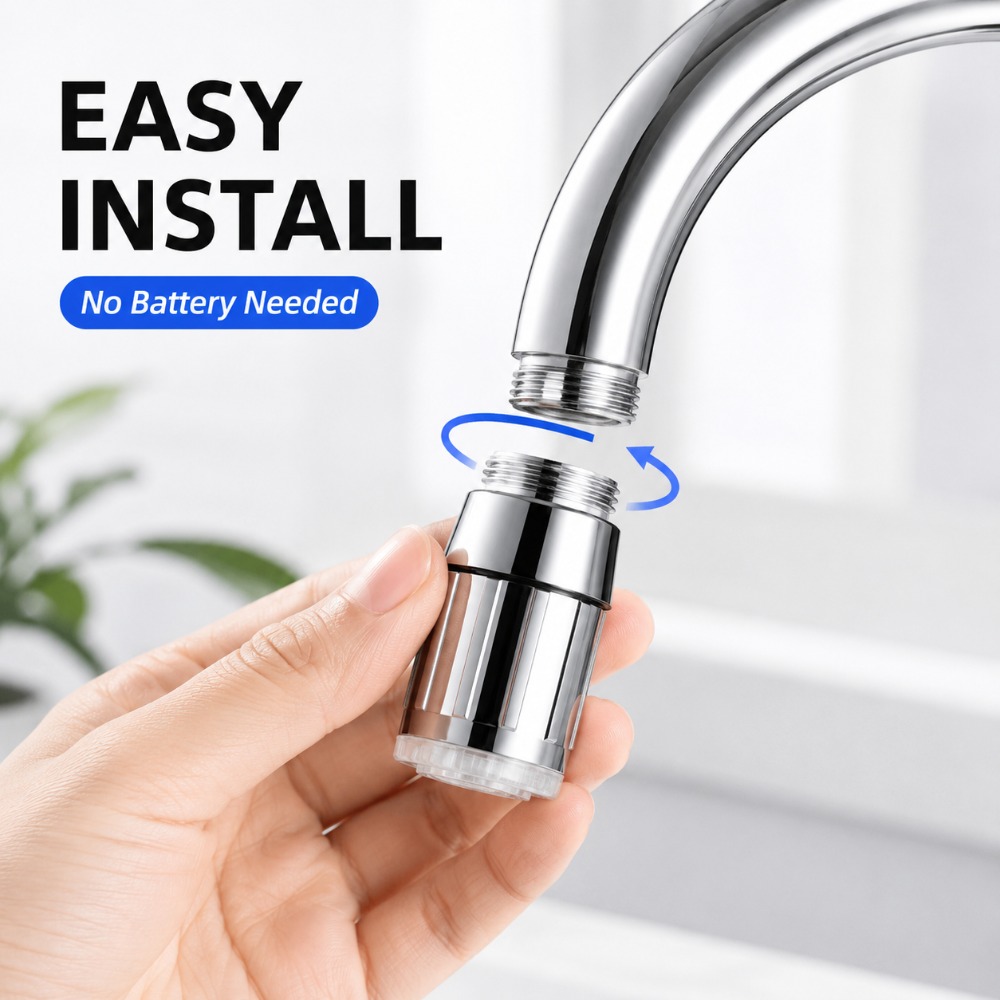 1/5 pièces Tête de robinet LED - Kitchen Appliances Offers avis et prix