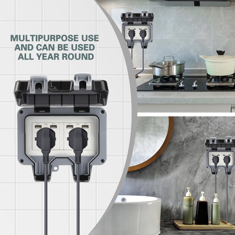EIOMR USB boîte de prise étanc - Kitchen Appliances Uk avis et prix