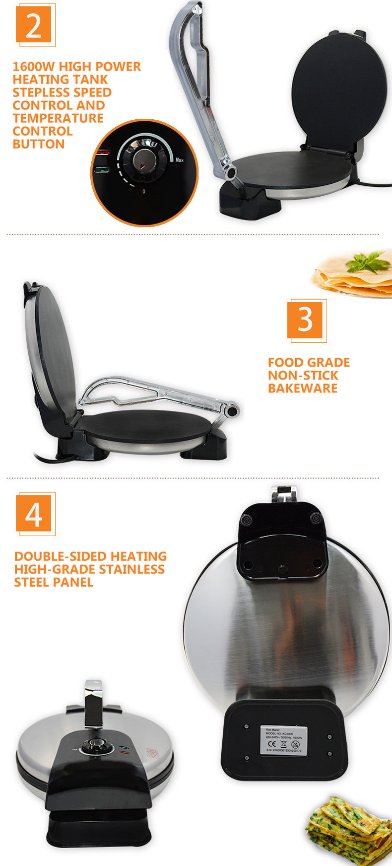 Machine à crêpes commerciale,  - Crepe Maker Non Stick avis et prix