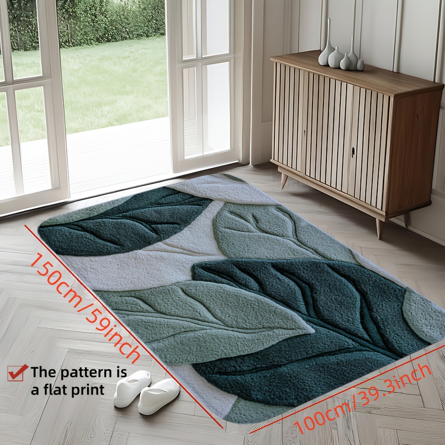 Tapis de bain imprimé feuilles - Kitchen Appliances Green avis et prix