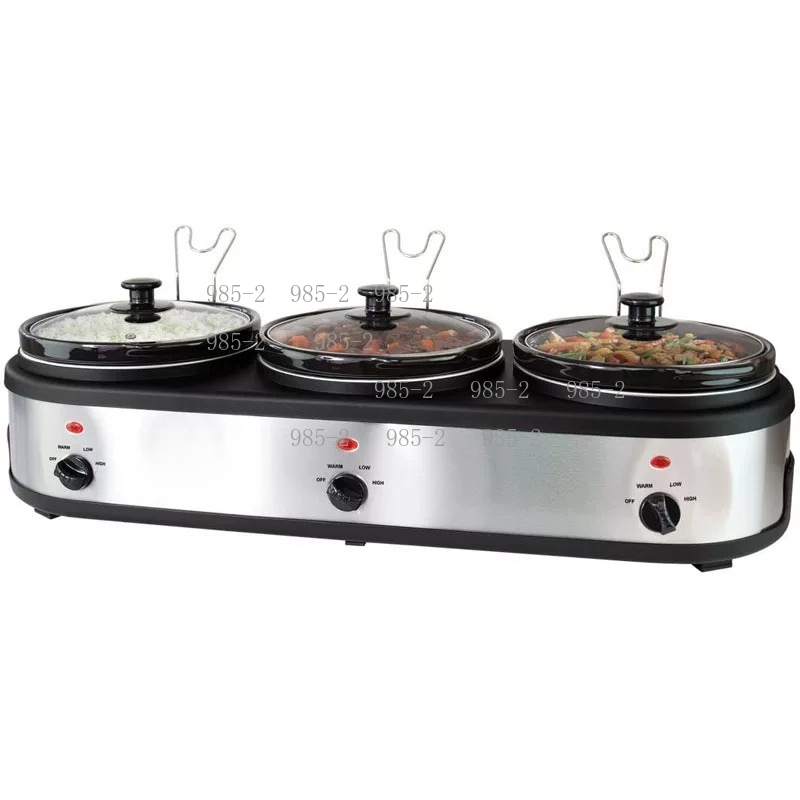Mijoteuse électrique triple en - Slow Cooker Ceramic avis et prix